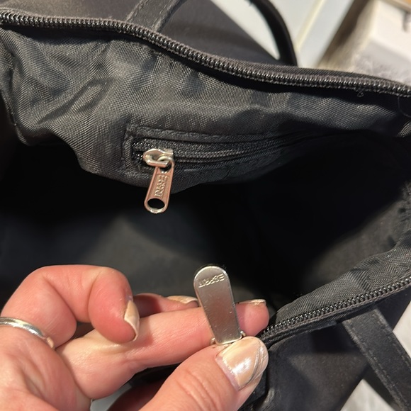 Esprit black nylon zip bag. EUC - Picture 9 of 9